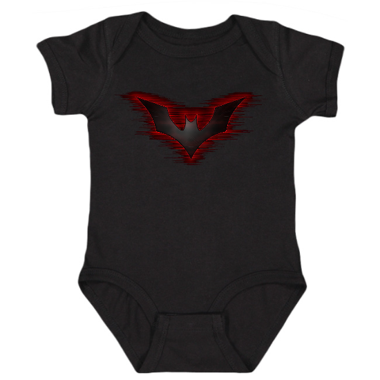 Red Bat Logo Onesie