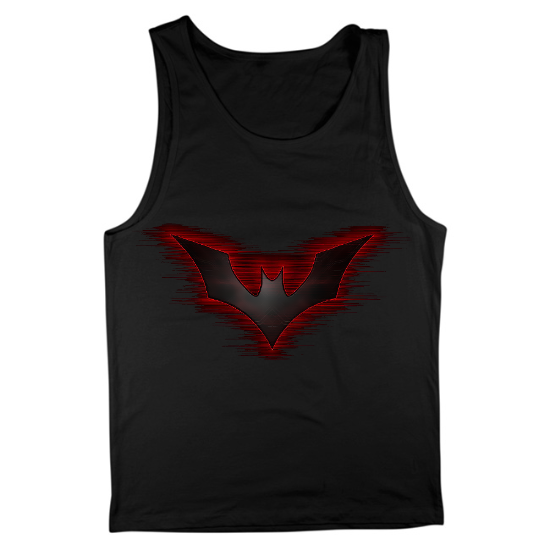Red Bat Logo Mens Tank Top