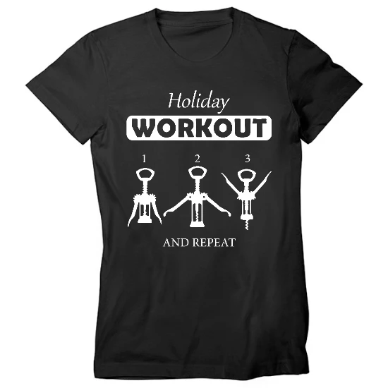 Holiday Workout Womens T-Shirt