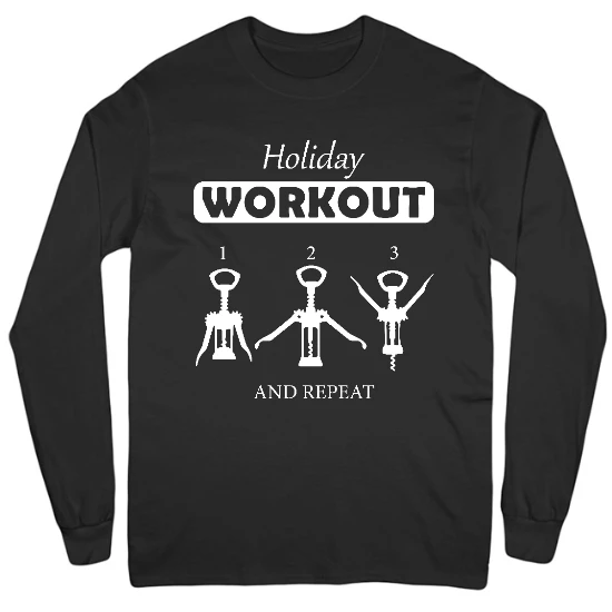 Holiday Workout Mens Long Sleeve T-Shirt