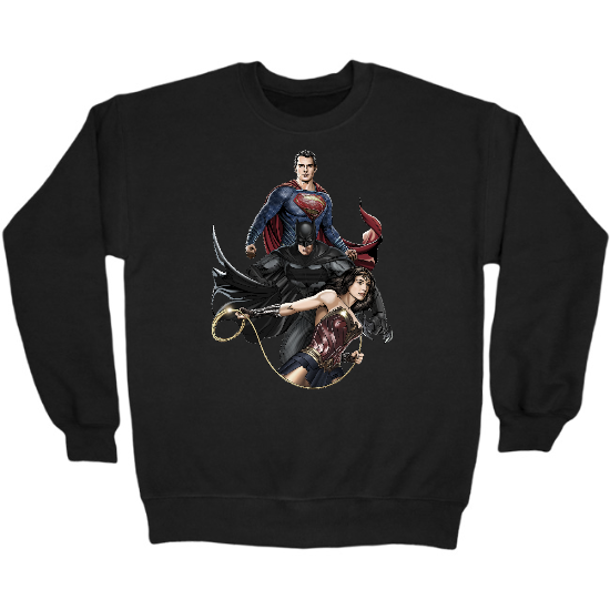 Trio Hero Mash Up Crewneck Sweatshirt