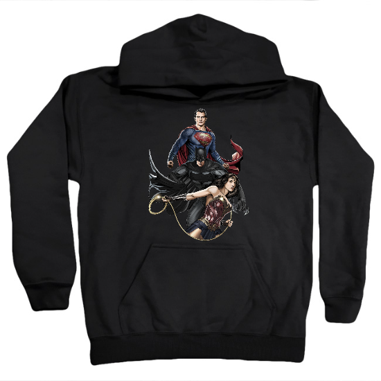 Trio Hero Mash Up Kids Hoodie