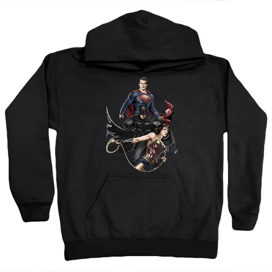 Trio Hero Mash Up Kids Hoodie