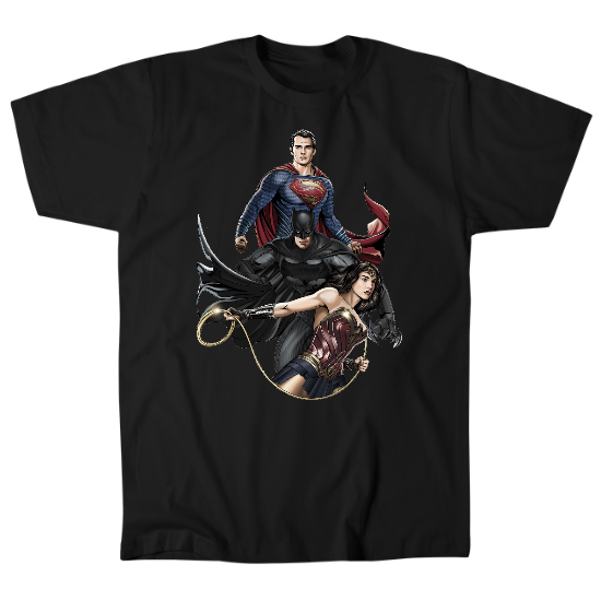 Trio Hero Mash Up Mens T-Shirt