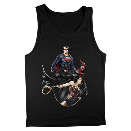 Trio Hero Mash Up Mens Tank Top