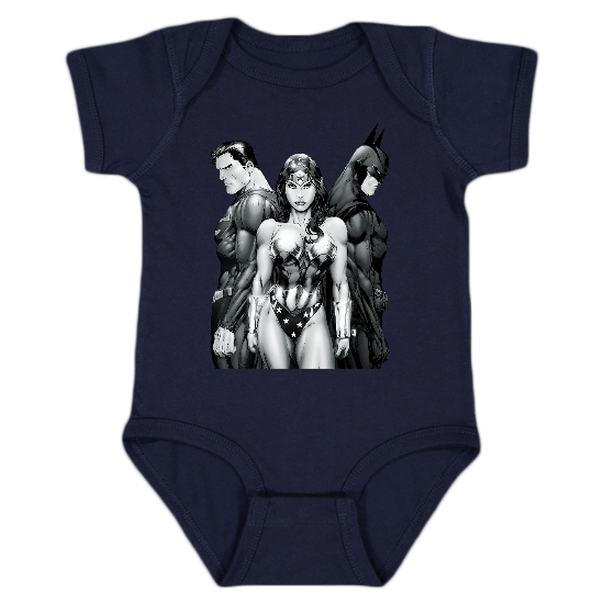 Trio Hero Mash Up Onesie 01