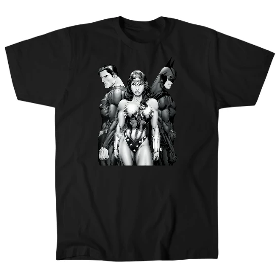 Trio Hero Mash Up Mens T-Shirt 01