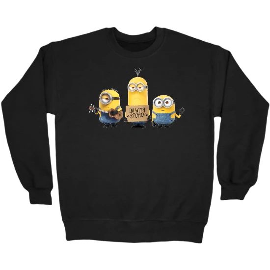 Im With Stupid Crewneck Sweatshirt 01