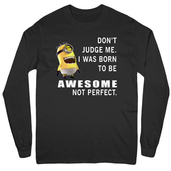 Born Awesome  Mens Long Sleeve T-Shirt