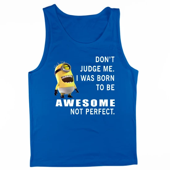 Born Awesome  Mens Tank Top