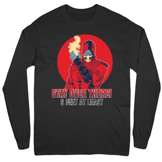 Stay Over There Mens Long Sleeve T-Shirt