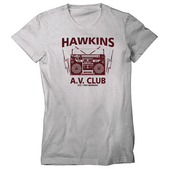Hawkins Boombox Womens T-Shirt