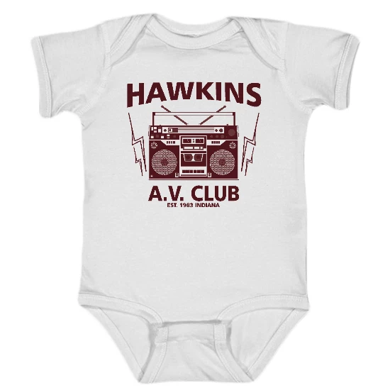 Hawkins Boombox Onesie