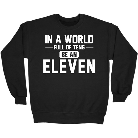 Be Eleven - White Crewneck Sweatshirt