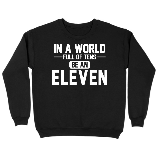 Be Eleven - White Kids Crewneck Sweatshirt