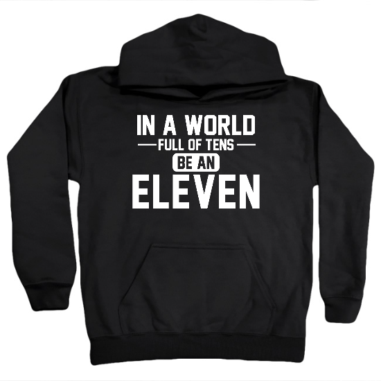 Be Eleven - White Kids Hoodie