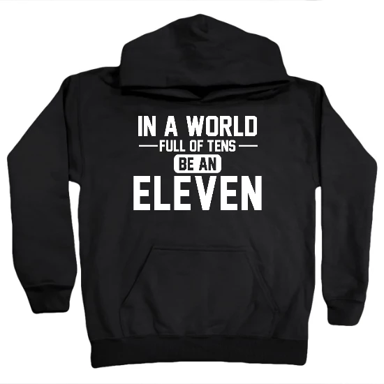 Be Eleven - White Kids Hoodie