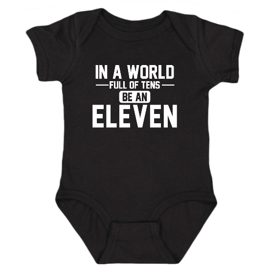 Be Eleven - White Onesie