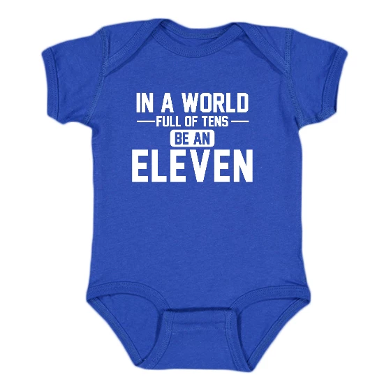 Be Eleven - White Onesie