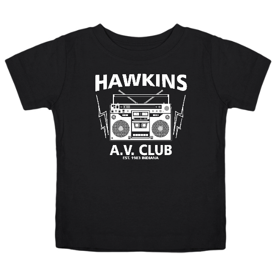 Hawkins Boombox - White Kids T-Shirt