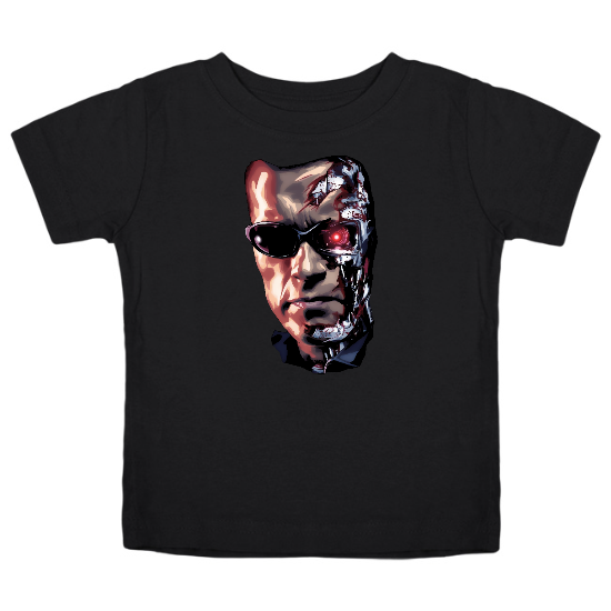 Robot Torn Face Kids T-Shirt