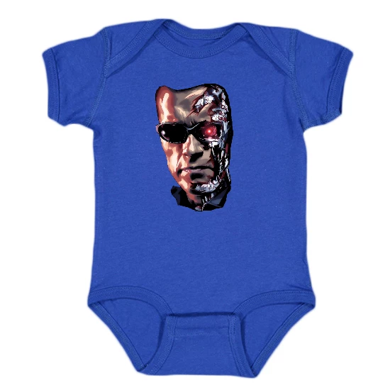 Robot Torn Face Onesie