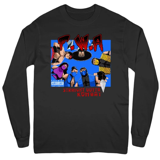 Fighterz Wit Attidudes Mens Long Sleeve T-Shirt