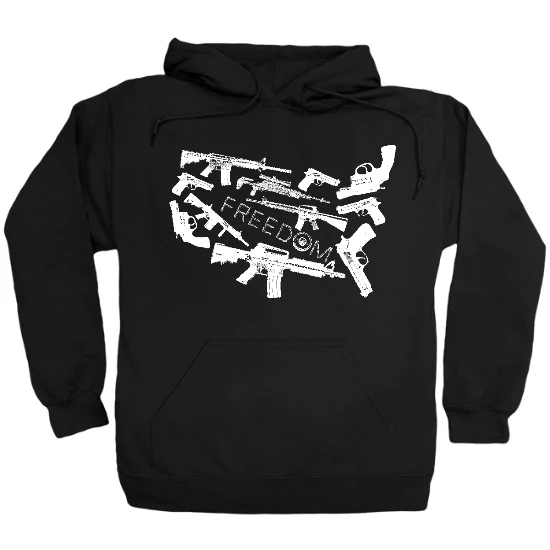 USA Freedom Map Hoodie