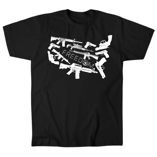 USA Freedom Map Mens T-Shirt