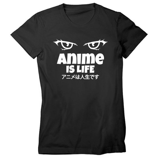 Anime is Life Eyes Womens T-Shirt