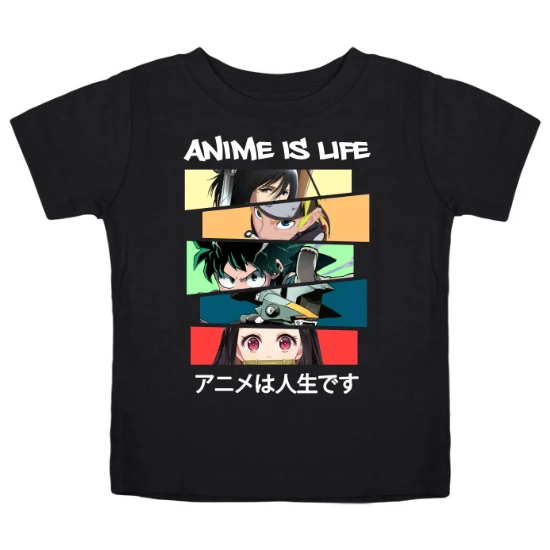 Anime is Life Panels Kids T-Shirt