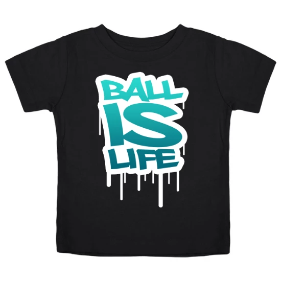 Ball is Life Seafoam Blue Kids T-Shirt