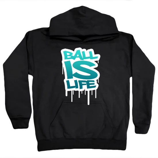 Ball is Life Seafoam Blue Kids Hoodie
