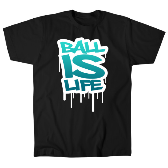 Ball is Life Seafoam Blue Mens T-Shirt