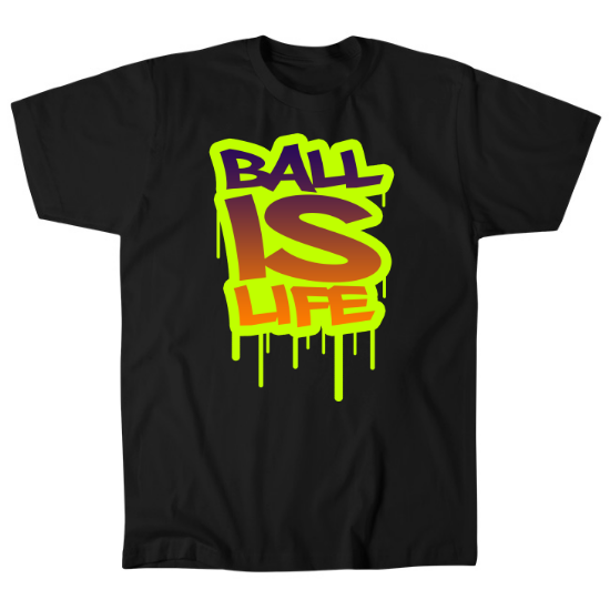 Ball is Life Sunset Mens T-Shirt