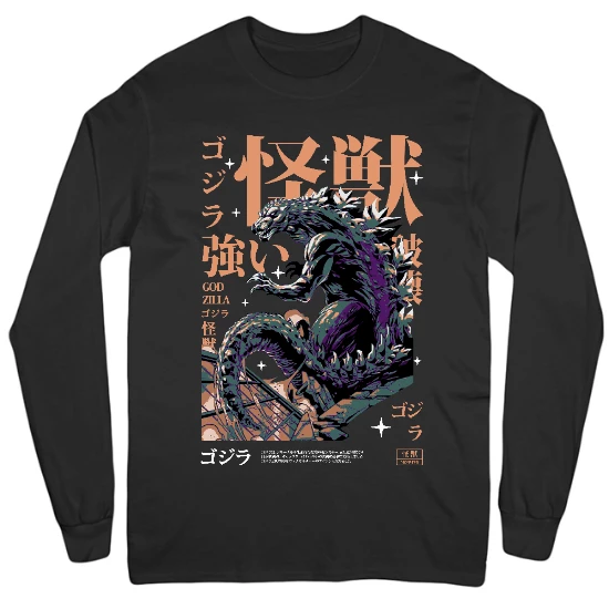 Anime Titan Mens Long Sleeve T-Shirt