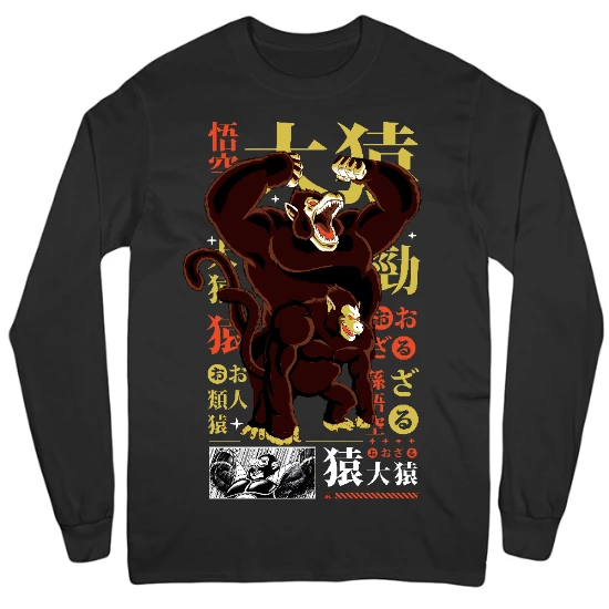 Ape Super Fighter Mens Long Sleeve T-Shirt