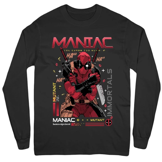 The Mutant Maniac Mens Long Sleeve T-Shirt