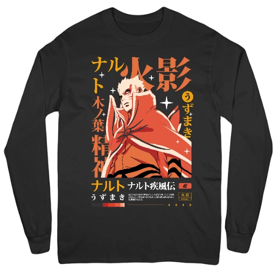 Young Jutsu Fighter Mens Long Sleeve T-Shirt