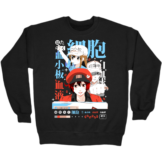 Blood Cells Anime Crewneck Sweatshirt