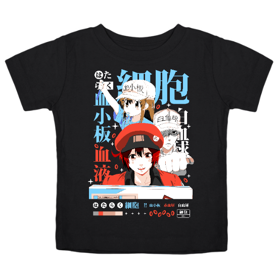 Blood Cells Anime Kids T-Shirt