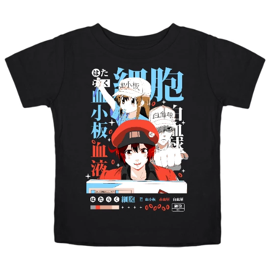 Blood Cells Anime Kids T-Shirt