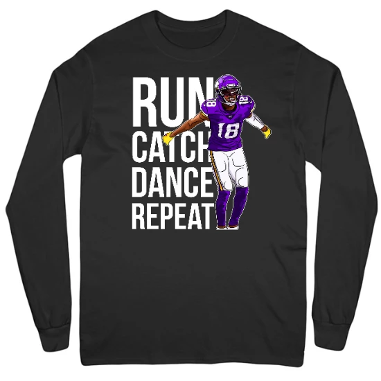 Run Dance Catch Repeat Mens Long Sleeve T-Shirt