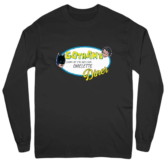 Gotham Diner Mens Long Sleeve T-Shirt