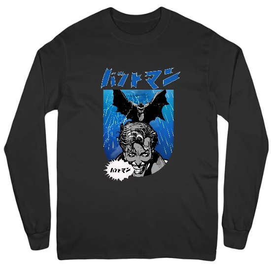 Bat Attack Mens Long Sleeve T-Shirt 02
