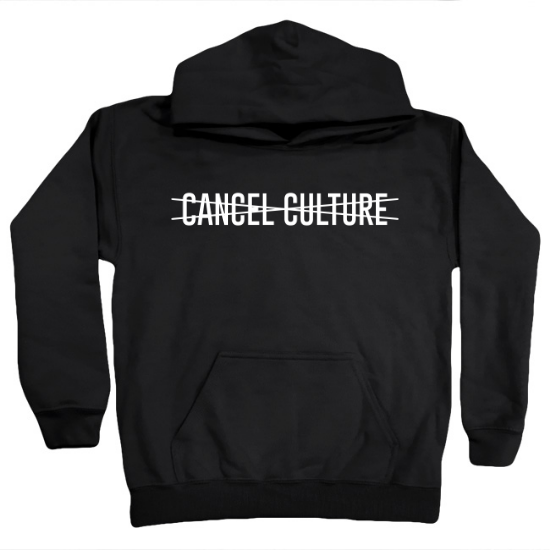 Funny Cancel Cancel Culture Crossed Out Humor Novelty Kids Hoodie 01