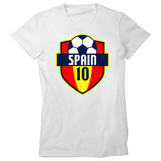 Spain World Soccer National Team Womens T-Shirt