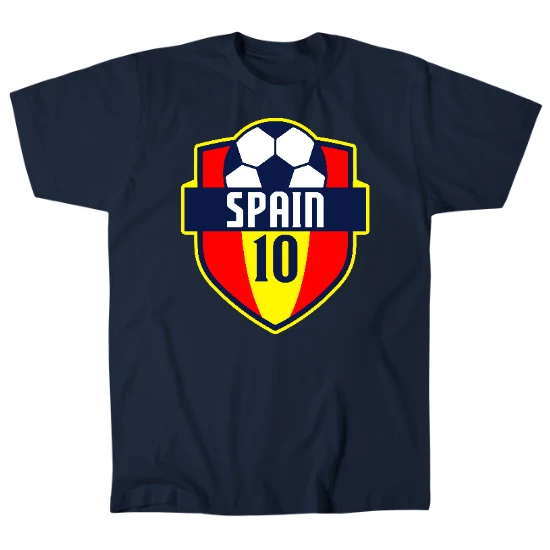 Spain World Soccer National Team Mens T-Shirt