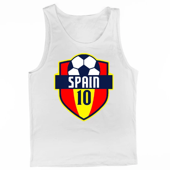 Spain World Soccer National Team Mens Tank Top
