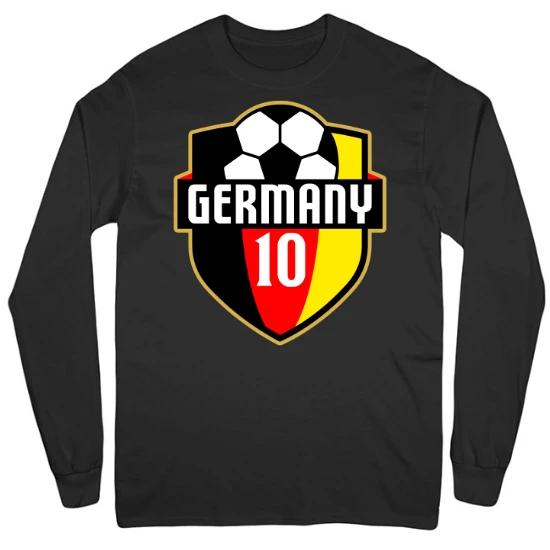 Germany World Soccer National Team Mens Long Sleeve T-Shirt